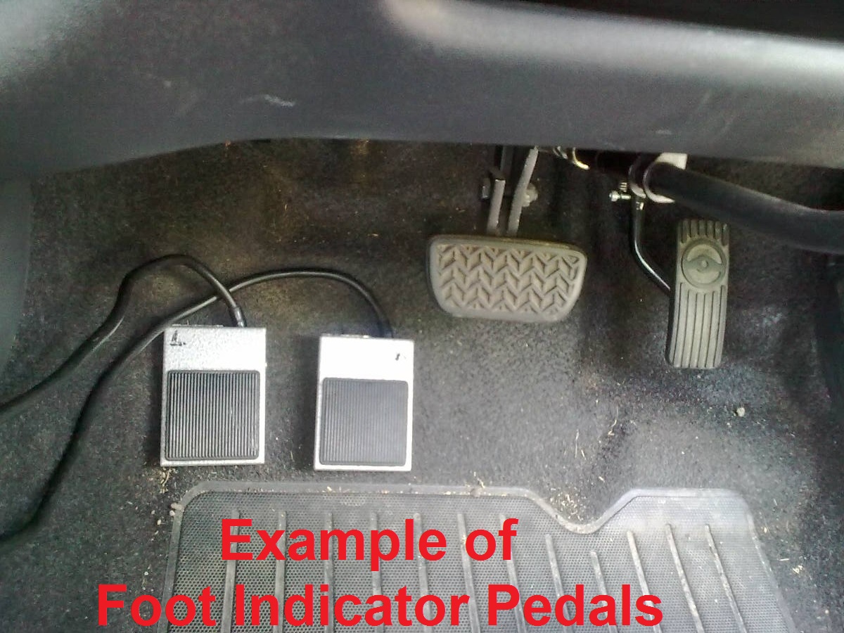Example of Foot Pedal Indicators